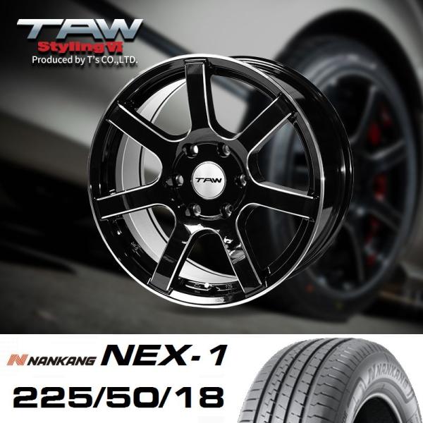 ハイエース 200系 ホイールタイヤセット TAW Styling6 18X8.0J+37