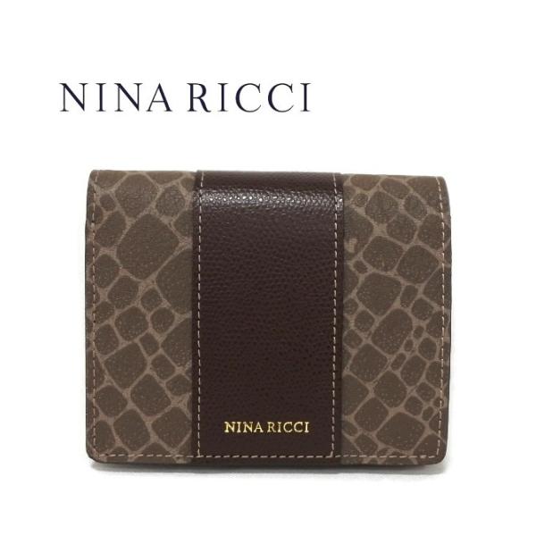 NINA RICCI（ニナ・リッチ） 財布 二つ折り ボックス型小銭入れ