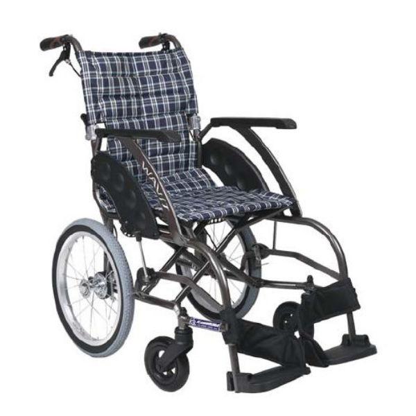 カワムラサイクル　介助用　軽量　車椅子　ノーパンクタイヤ　WAVIT　WA16 カワムラサイクル 車椅子 自走式 ノーパンクタイヤ ウェイビット