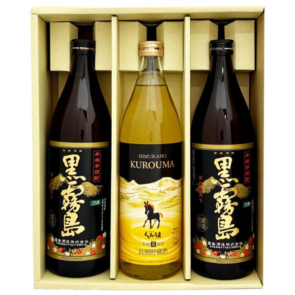 霧島酒造 御祝 誕生日 内祝 プレゼント 人気の宮崎 芋・麦焼酎3本