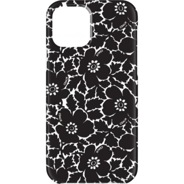 COACH コーチ iPhone12 Pro MAX 黒 花柄 ケース : TERMINI