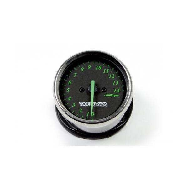 武川ブラック&グリーンタコメーター(電気式)
4miniダックスシャリーモンキー スペシャルパーツ武川 SP武川 汎用 DC12Vバッテリー電源用