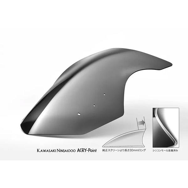 アクリポイント ACRY-Point Kawasaki 11-16 Ninja1000用 スモーク
