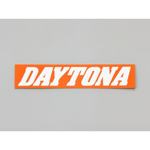 確認 DAYTONA（デイトナ） ステッカー 角ステッカー オレンジ/白（文字