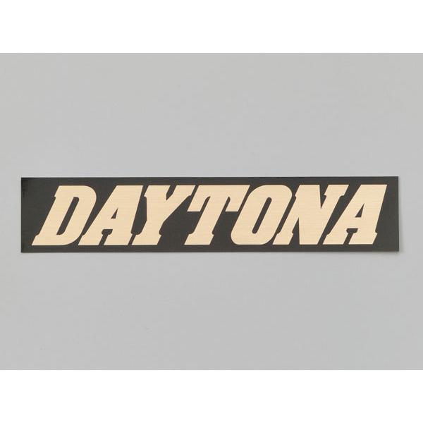 DAYTONA（デイトナ） ステッカー 角ステッカー 黒/金（文字） 150mm
