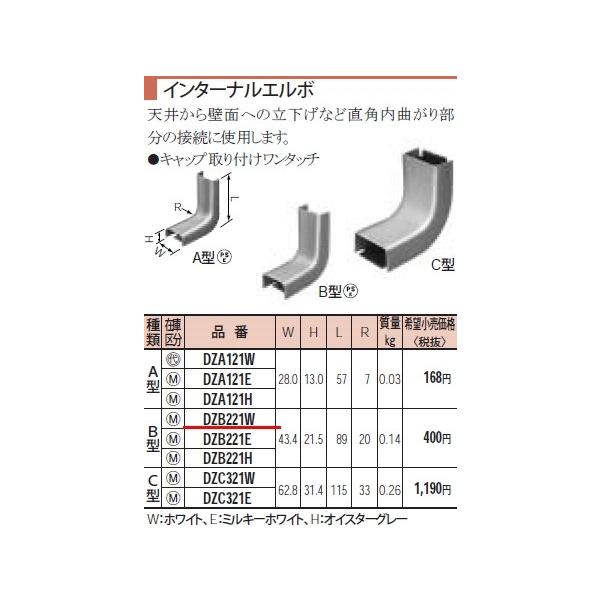 �݌ɕi DZB221W �p�i�\�j�b�N ���^���[���@�C���^�[�i���G���{�@�a�^ W43.4 H21.5 L89 R20