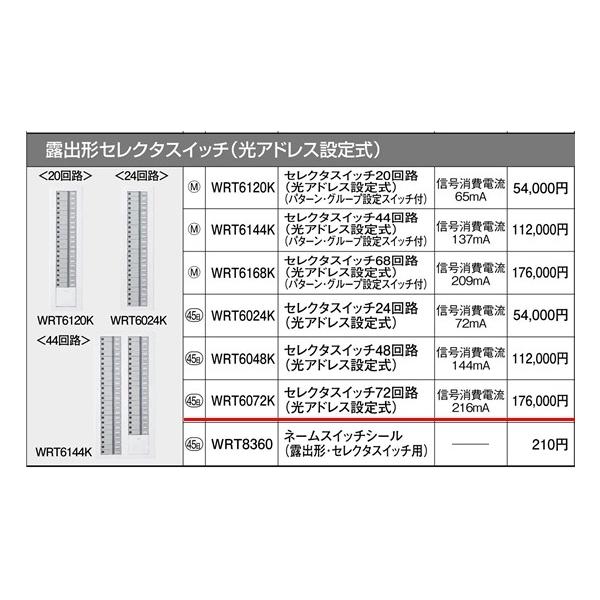 WRT6072K �p�i�\�j�b�N �����R���z�����E�d�ށ@���d�`���t��2���������R���@�Z���N�^�X�C�b�`