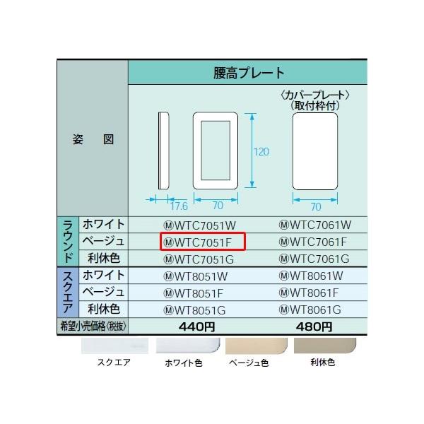 WTC7051F �p�i�\�j�b�N �R�X���V���[�Y���C�h21�z�����E�d�ށ@�����X�C�b�`�v���[�g�@�i1�A�p�j�i�x�[�W���j�i���E���h�j