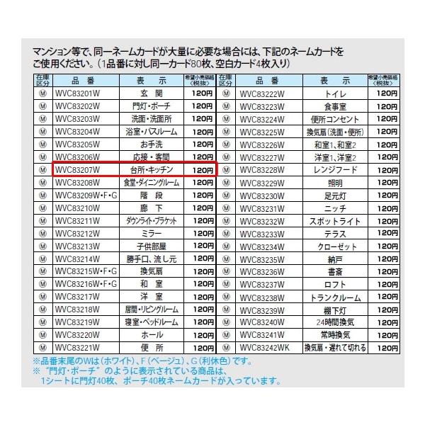 WVC83207W �p�i�\�j�b�N �R�X���V���[�Y���C�h21�z�����E�d�ށ@�R�X���V���[�Y���C�h21 �l�[���X�C�b�`�J�[�h(�䏊�E�L�b�`��)(�z���C�g)