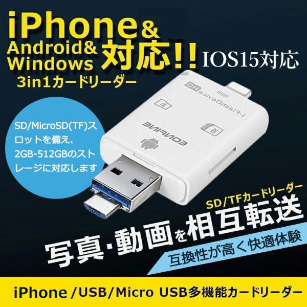 カードリーダー Sdカード Tfカードリーダー Iphone Ipad Android コンピューター用 トレイルカメラ用sdカードリーダー Ios11対応 Digital 011 Ss デジタル幸便 通販 Yahoo ショッピング