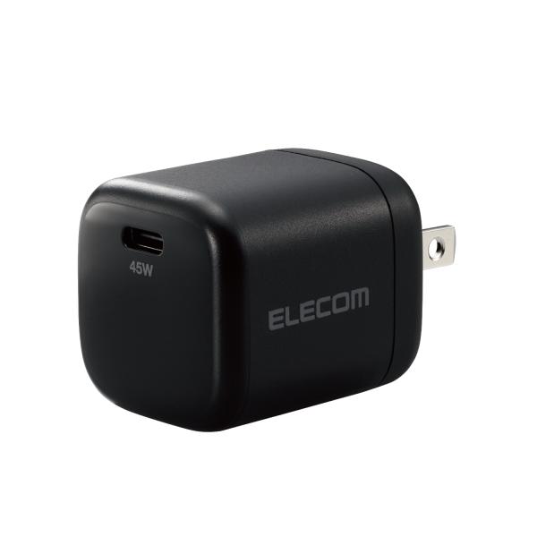 他サイト： エレコム 急速充電器 iPhone Type-C USB PD対応 45W USB-C×1 小型 軽量 折りたたみ式プラグ iPad Macbook Air Surface EC-AC13BK 公式店 日本メーカーの商品画像