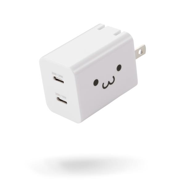 エレコム 充電器 iPhone Type-C 30W USB PD PPS 2ポート USB-C×2 急速充電 2台同時充電 GaN スイング式プラグ 小型 PSE認証 EC-AC13530 公式店 日本メーカー
