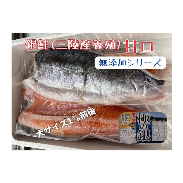 銀鮭(宮城県産養殖)2025年 甘塩銀鮭 宮城県加工 無添加シリーズ無添加だから安心！食物アレルギーが心配な方是非ご賞味ください原材料が銀鮭と塩のみです大変美味しい切身用の銀鮭フィレーです。真空パックですので冷凍保存で長期保存が可能です※開...