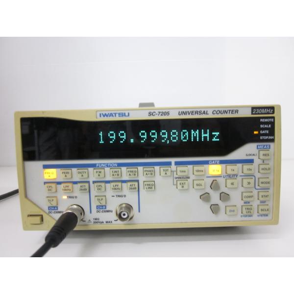 IWATSU SC-7205 ユニバーサルカウンター 230MHz SC―7205A｜計測器スグシル