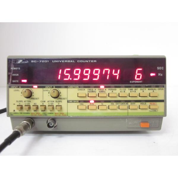 ユニバーサルカウンタ SC-7201 ( Iwatsu 岩通 周波数カウンタ ) IWATSU 岩通 SC-7201 ユニバーサルカウンタ 周波数カウンタ