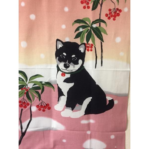 濱文様 絵てぬぐい 黒豆柴と万両 豆柴タペストリー お正月タペストリー 絵手ぬぐいのみ Buyee Buyee 日本の通販商品 オークションの代理入札 代理購入