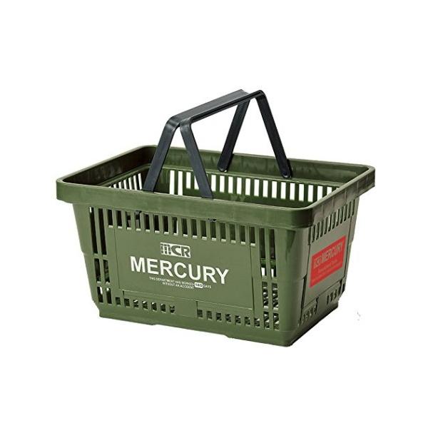 MERCURY マーケットバスケット（カーキ） 買い物かご マーキュリー アメリカ雑貨 アメリカン雑貨｜texas4619