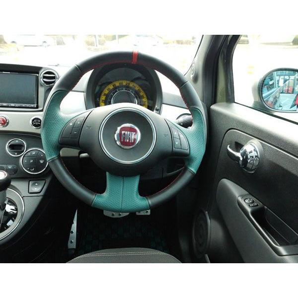 フィアット500 本革ステアリング バレルンガ by TEZZO : T.STYLE 欧州