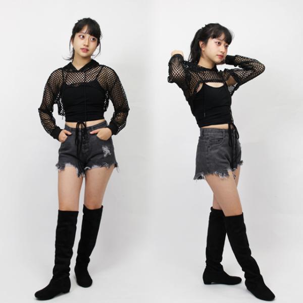 ダンス衣装 トップス シースルー へそ出し パーカー メッシュ 超 ショート丈 透け 黒 白 蛍光色 レディース ガールズ ヒップホップ 韓国 Buyee Buyee Japanese Proxy Service Buy From Japan Bot Online