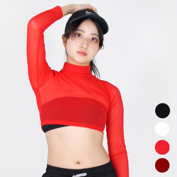 ダンス衣装 シースルー トップス 長袖 ハイネック へそ出し ショート丈 透け ダンス レディース ガールズ ジュニア ヒップホップ 韓国 Cwti 02 ダンススタイル Cocos 通販 Yahoo ショッピング