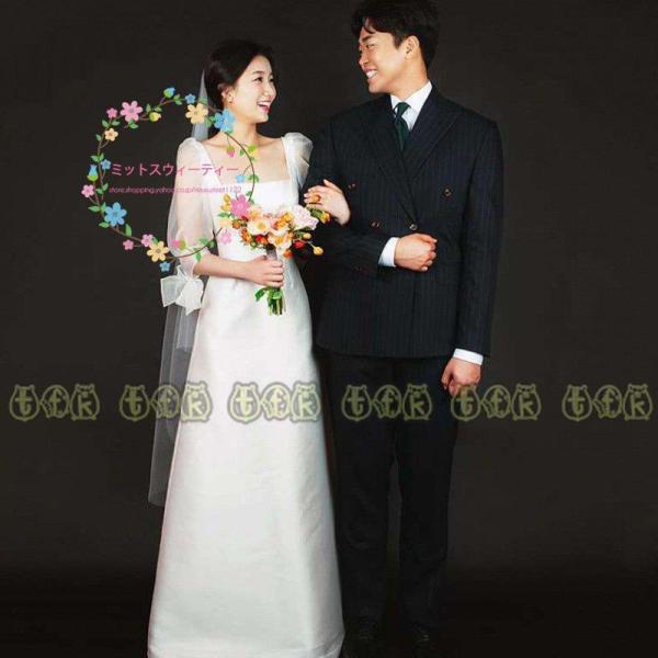 早割販売中 ウェディングドレス 結婚式 二次会 ウエディングドレス ロング丈 エレガンス スクエアネック ドレス 安い直送 Miracleleaffl Com