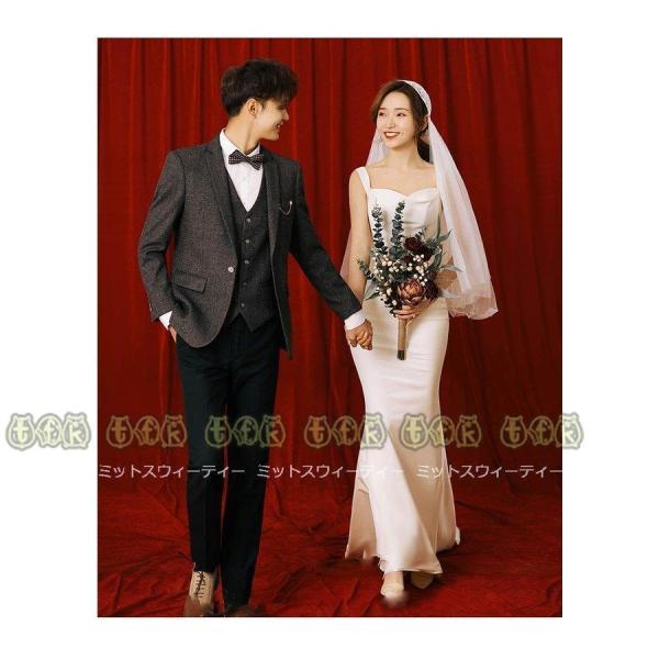 激安 即納 ウエディングドレス マーメイドラインドレス 二次会 ロングドレス 花嫁 白 結婚式 ブライダル 大き さらに値下げ