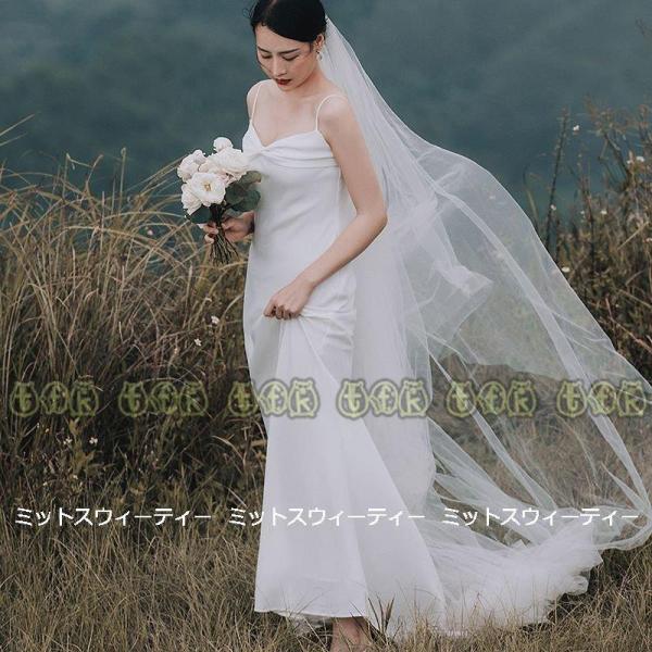 日本大セール ウェディングドレス ロングドレス 結婚式 ウエディングドレス キャミソール 二次会 花嫁 前撮り エ クーポン最激安 Ssl Daikyogo Or Jp