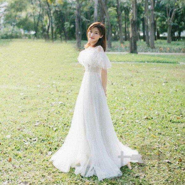 限定価格セール ウェディングドレス ウェディングドレス白 パーティードレス オフショルダー 簡約 花嫁ロングドレス 露背 結婚式 トレーンライン 二次会 お呼ばれ 挙式 激安特価 Zoetalentsolutions Com