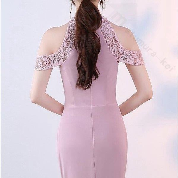 激安価格の 袖なし スレンダーライン Aライン 刺繍 ホルターネック ハイネックライン ピンク 女性 結婚式 二次会 ドレス ロングドレス パーティー 演奏会 パーティドレス カラー ピンク Jalapamax Tur Br