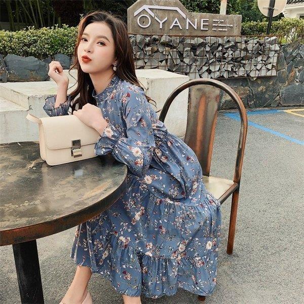 ワンピース レディース 40代 秋服 きれいめ 花柄 マキシワンピース ワンピース シフォン フリル ロング丈 長袖 スカート 着痩せ オシャレ Ss 0815lyq2 スポーツ用品専門店 通販 Yahoo ショッピング