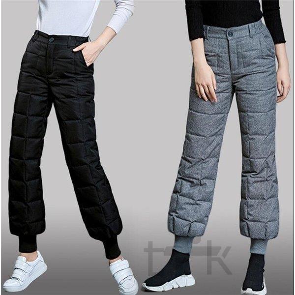 ダウンパンツ レディース 中綿パンツ 厚手 長ズボン 冬 防寒 ボトムス ハイウエスト カジュアル 冬 代 30代 40代 50代 Ss 0907 Nk50 スポーツ用品専門店 通販 Yahoo ショッピング