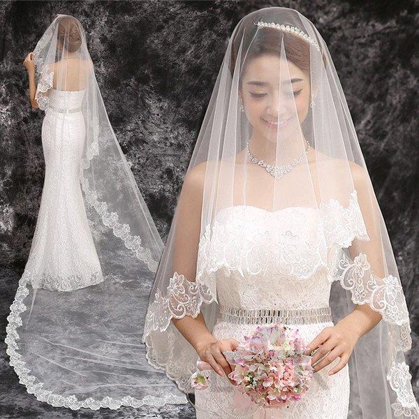 髪飾り ウェディングベール 1層 結婚式ロング丈ベール レース 刺 花柄 優雅 気質コーム無し 豪華 ウェディングアクセサリー Ss Hlts スポーツ用品専門店 通販 Yahoo ショッピング