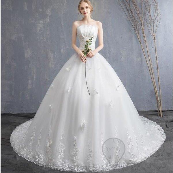Qoo10] ウェディングドレス 結婚式 花嫁 プリン