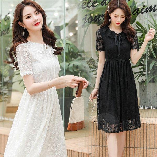 ワンピース レディース 40代 膝丈ワンピース キレイめ 春夏 半袖ワンピース レース 白 ワンピース 結婚式ドレス オシャレ 着痩せ 新作 3色 Ss Ltf G1 スポーツ用品専門店 通販 Yahoo ショッピング