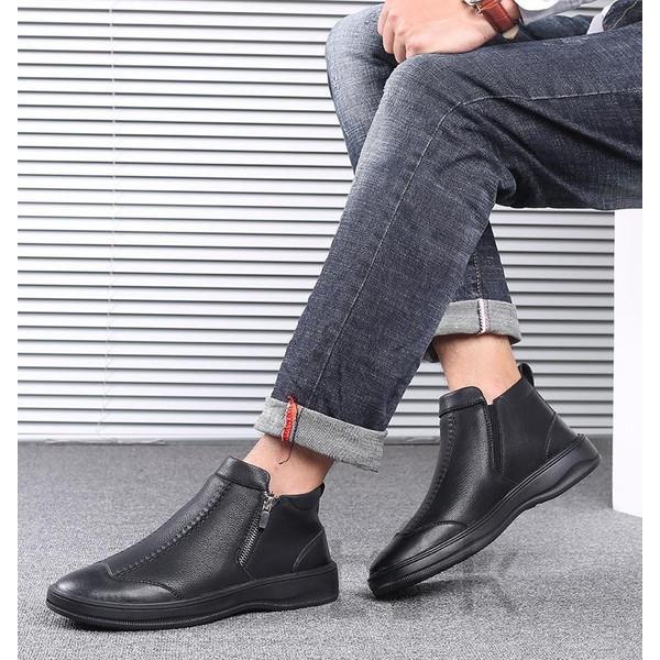 ワークブーツ メンズ ショートブーツ ハイカット 大きい割引 メンズ靴 レースアップシューズ エ