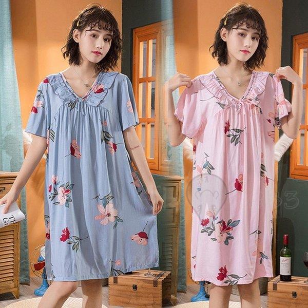 パジャマ レディース 春 秋 夏パジャマ 半袖ワンピース ロングネグリジェ 花柄 綿 パジャマ可愛い ルームウェア 寝巻き 部屋着 ゆったり 大きいサイズ Ss Sy P121 スポーツ用品専門店 通販 Yahoo ショッピング