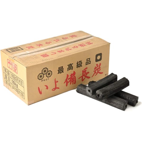 国産オガ炭 いよ備長炭  愛媛県 10kg x 2箱