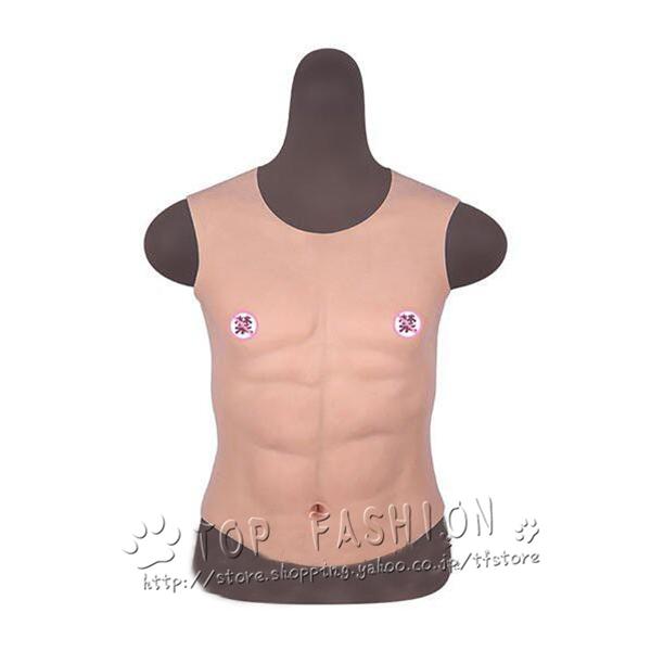 シリコン筋肉 袖付き コスプレ 偽筋肉 腹筋 男装 Sサイズ Amazon.co.jp: 8代目 シリコン筋肉スーツ 袖付き マッチョ