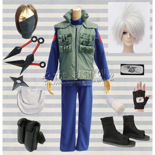 Naruto ナルト はたけカカシ 風 コスプレ衣装 ウィッグ 道具 上忍服 全セット コスチューム Cosplay Buyee Buyee Japanese Proxy Service Buy From Japan Bot Online