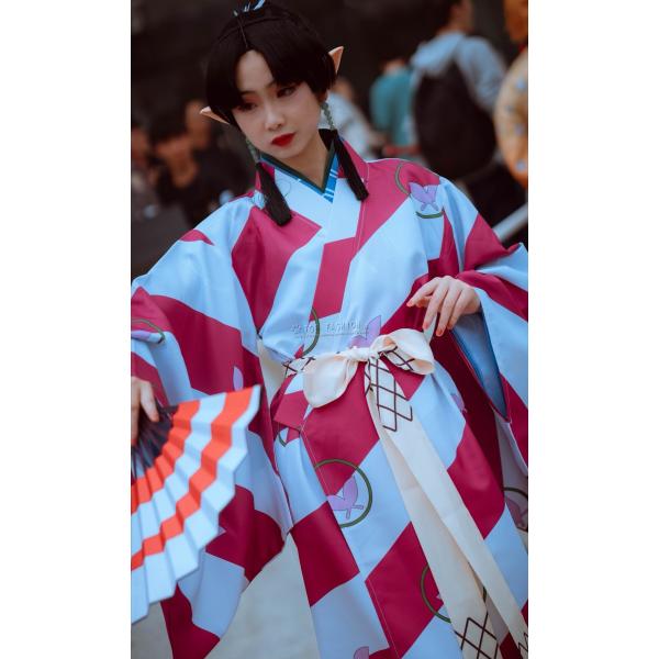 いぬやしゃ 犬夜叉風 Kagura 神楽 着物 舞台衣装コスプレ衣装ウィッグ 扇子アニメ コスプレ衣装 ゲーム コスチューム 神楽 着物 パーティーグッズ イベント ハロウィン仮装 Cosyucq140 Top Fashion Store