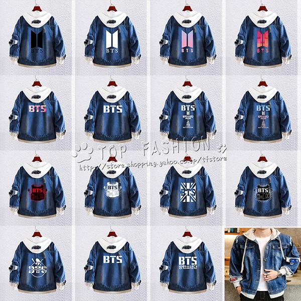 デニムコート Bts 防弾少年団 春秋服 パーカー ジャケット 長袖 原宿風 デニム フード付き クリアな印刷 アニメグッズ 柔らかく快適 カジュアル Csdmcq13 Top Fashion Store 通販 Yahoo ショッピング