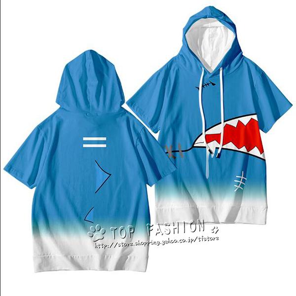 がうる・ぐら コスプレ衣装 Gawr Gura サメちゃん 半袖 Tシャツ 運動