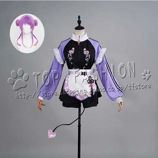 常闇トワ　ホロライブ　コスプレ　衣装　ウィッグ Amazon.co.jp: [UD] ウィッグ、靴 付きバーチャルYouTuber Vtuber