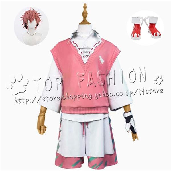 にじさんじ　赤城ウェン　コスプレ衣装　ウィッグ にじさんじ VTuber 赤城ウェン Akagi コスプレ衣装 ウィッグ 靴