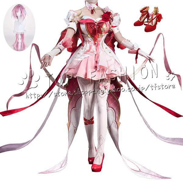 崩壊3rd エリシア Elysia 愛神使者 愛願妖精 コスプレ 衣装 ウィッグ