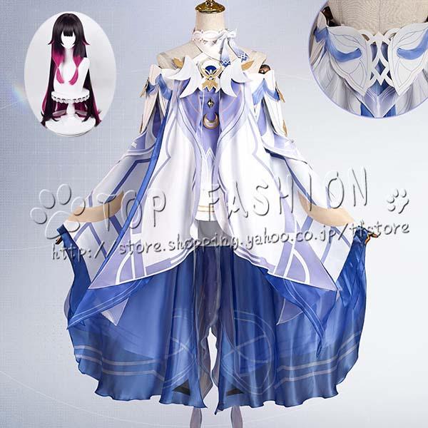 コロンビーナ コスプレ衣装 ウィッグ 靴 フルセット 原神 げんしん genshin 風 少女 コロンビーナ コスプレ衣装 ウィッグ