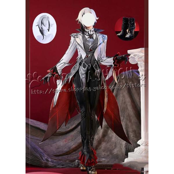 三分妄想 召使い アルレッキーノ 原神 コスプレ衣装 靴付き 召使 tfstore_p21009884c2d2
