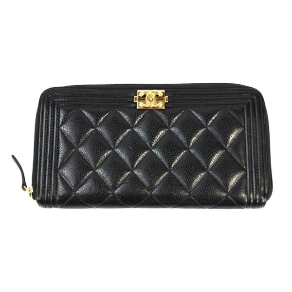 美品⭐︎ CHANEL シャネル　ボーイシャネル　ラウンドファスナー 長財布 CHANEL（シャネル） ボーイシャネル ラウンドファスナー 長財布