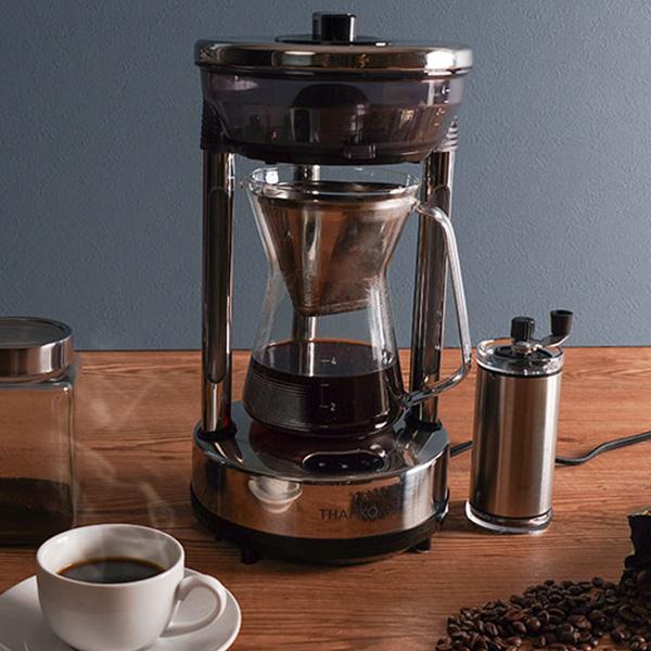 コーヒーメーカー ガラス ステンレス 自動 バリスタ ドリップ 湯量