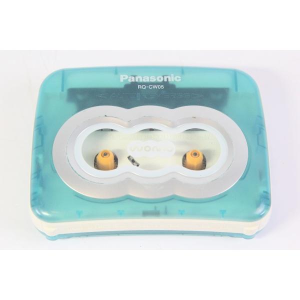 パナソニック ポータブルカセットプレーヤー ブルー RQ-CW05-A 【中古